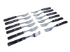 Dessertgabel Set TRAMONTINA 21105 490 Vorspeisengabel 12 Stück Griff braun Dessertgabel Set TRAMONTINA 21105 490 Vorspeisengabel 12 Stück Griff braun