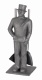 Kaminbesteck Schornsteinfeger Figur Kaminkehrer 4teilig Aluminiumguss Kaminbesteck Schornsteinfeger Figur Kaminkehrer 4teilig Aluminiumguss