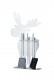 Kaminbesteck HEIBI Elch 52345 072 aus Edelstahl Figur 3teilig Kaminbesteck HEIBI Elch 52345 072 aus Edelstahl Figur 3teilig