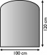 Bodenplatte schwarz Segmentbogen 100 cm x 120 cm Bodenplatte schwarz Segmentbogen 100 cm x 120 cm