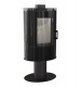 Kaminofen kratki Koza AB S/N/O GLASS Stahl schwarz Standfuß 360° drehbar Kachel Verkleidung schwarz Glasfront durchgehend 8 kW Kaminofen kratki Koza AB S/N/O GLASS Stahl schwarz Standfuß 360° drehbar Kachel Verkleidung schwarz Glasfront durchgehend 8 kW