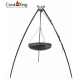 Dreibein Schwenkgrill Höhe 200 cm mit Wok aus Stahl Durchmesser 60 cm Dreibein Schwenkgrill Höhe 200 cm mit Wok aus Stahl Durchmesser 60 cm