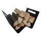 Holzkorb W-Form Stahl schwarz für Scheitholz Tiefe 40 cm Holzkorb W-Form Stahl schwarz für Scheitholz Tiefe 40 cm