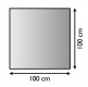 Bodenplatte Struktur silber-antik Quadrat 100 cm x 100 cm Bodenplatte Struktur silber-antik Quadrat 100 cm x 100 cm