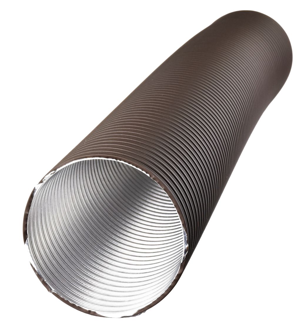 Rosette schwarz grau oder braun für Alu-Flex-Rohr DN 50 60 67 80 100 125 mm