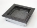 luftgitter Rillendekor schwarz-silber