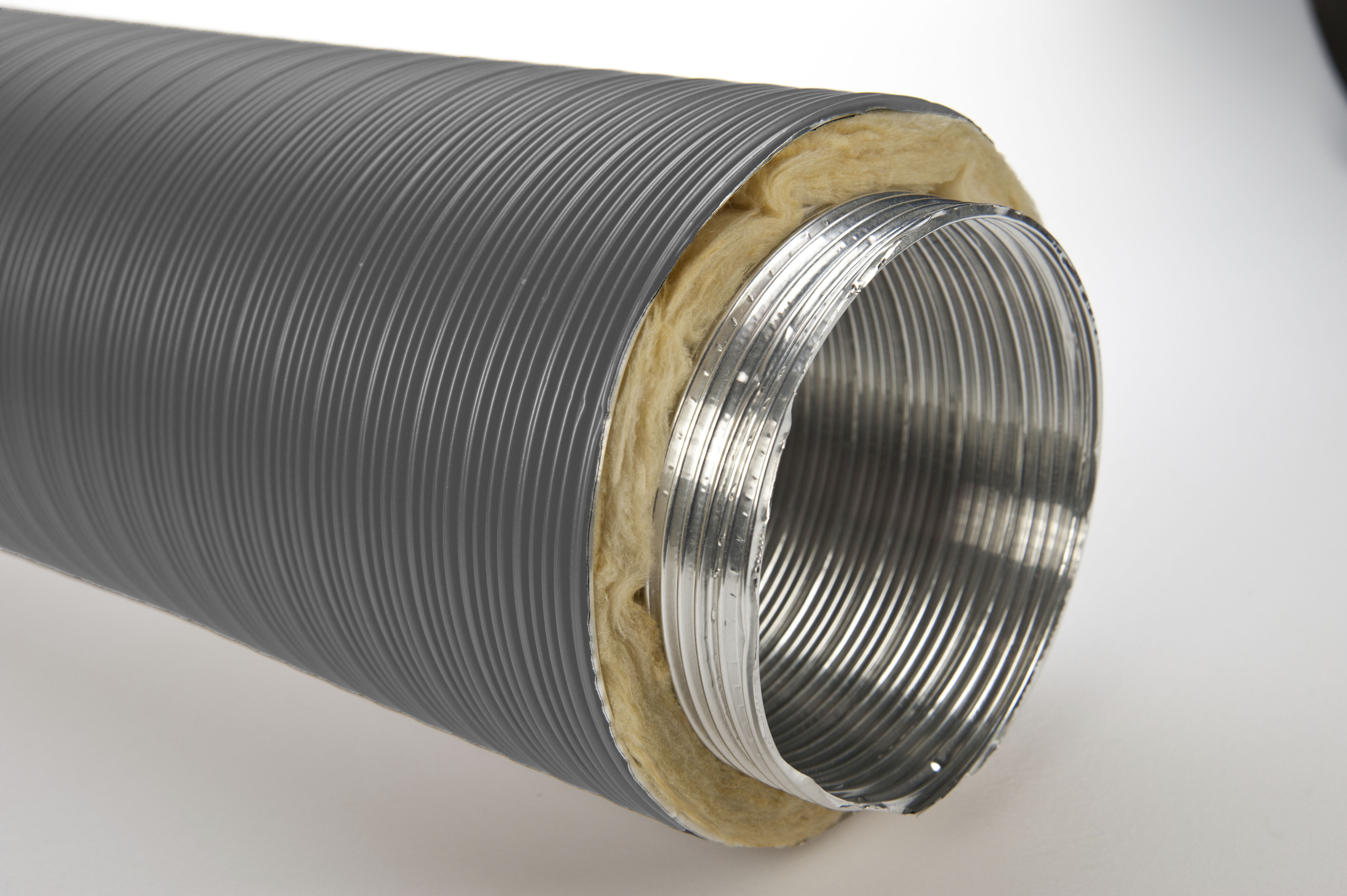 isolierte elastische Aluflex Thermoflex DN 125 mm x 10m Aluflexrohr 