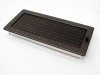 luftgitter schwarz-kupferfarben 17x37 mit Lamellen