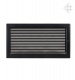 luftgitter  schwarz 22x37 mit Lamellen