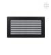 luftgitter  schwarz 17x30 mit Lamellen
