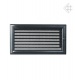luftgitter Rillendekor  schwarz 17x30 mit Lamellen