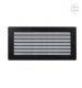 luftgitter  schwarz 17x37 mit Lamellen