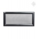 luftgitter Rillendekor  schwarz 17x37