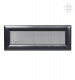 luftgitter Rillendekor  schwarz 11x42