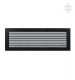 luftgitter  schwarz 17x48 mit Lamellen
